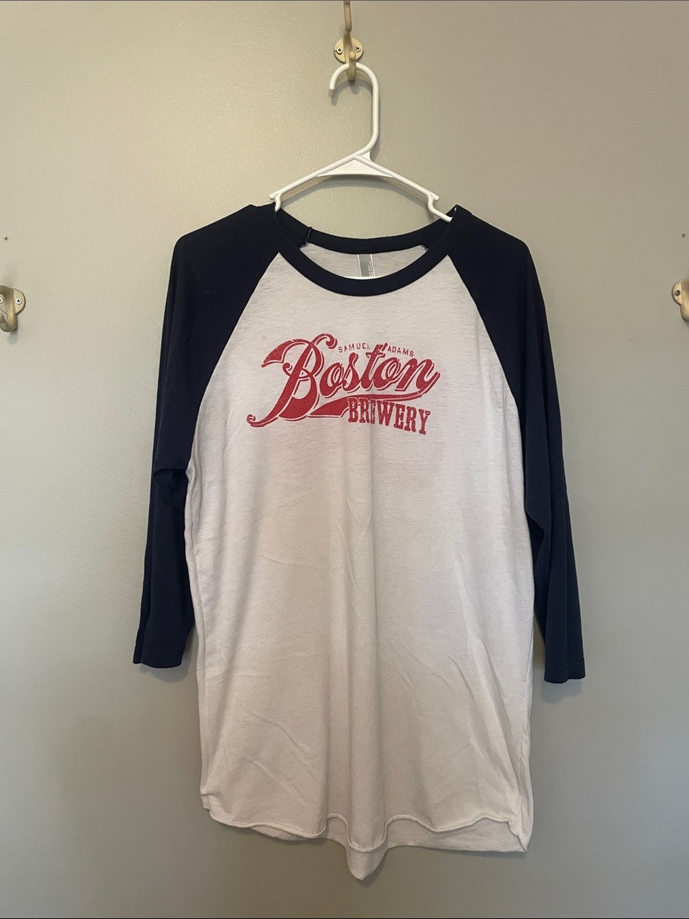 American Apparel Raglan Sleeve Boston Brewery Tee